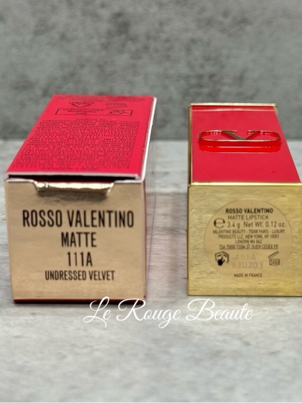 Valentino NIB ROSSO VALENTINO Matte 111A Undressed Velvet Lip - Refillable Case - Picture 4 of 4